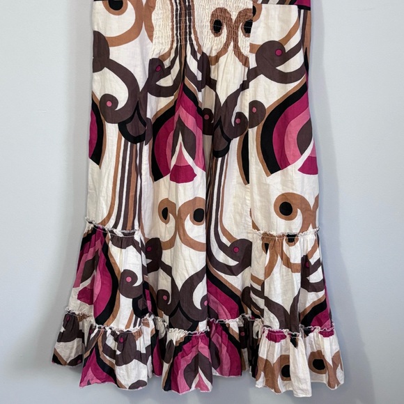 Speed Control Y2K Ruched Swirl Print Babydoll Dress - Picture 5 of 5